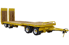 Flat deck truck trailer
